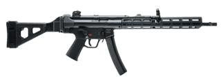 Heckler & Koch PI SP5L 9mm Luger Semi-Auto Pistol - Black - 16.5" - 10 Round - Brace